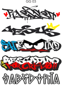 Cartela Adesivos GG 03