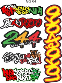 Cartela Adesivos GG 04