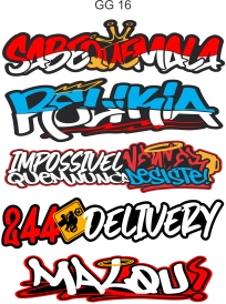 Cartela Adesivos GG 15
